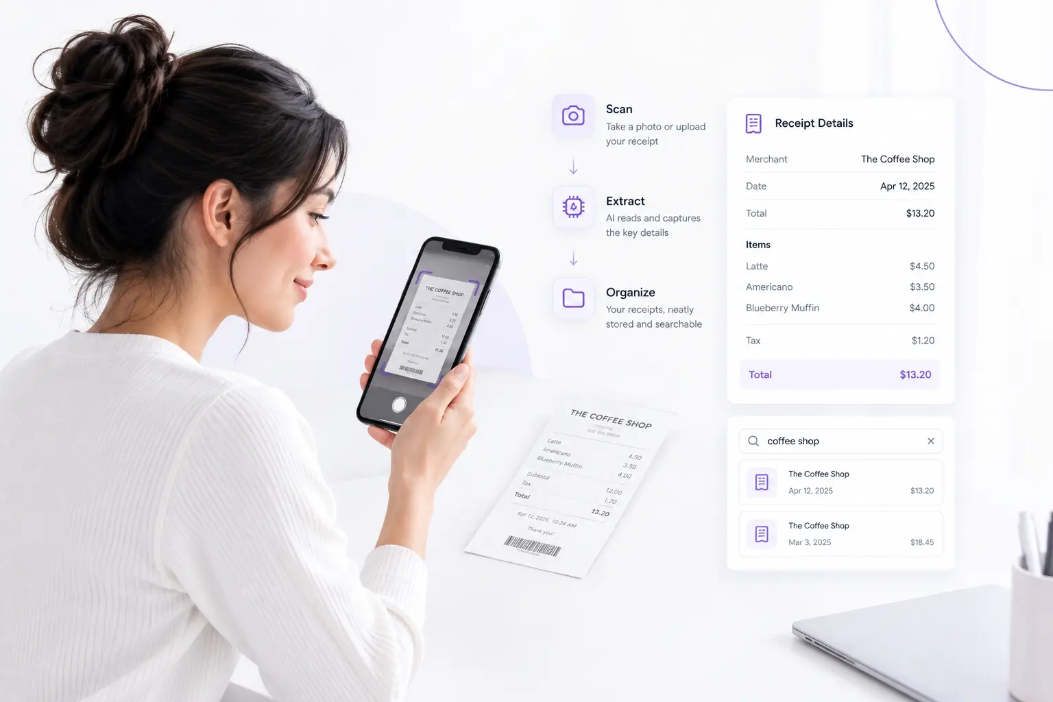 How an AI Receipt Scanner Works?