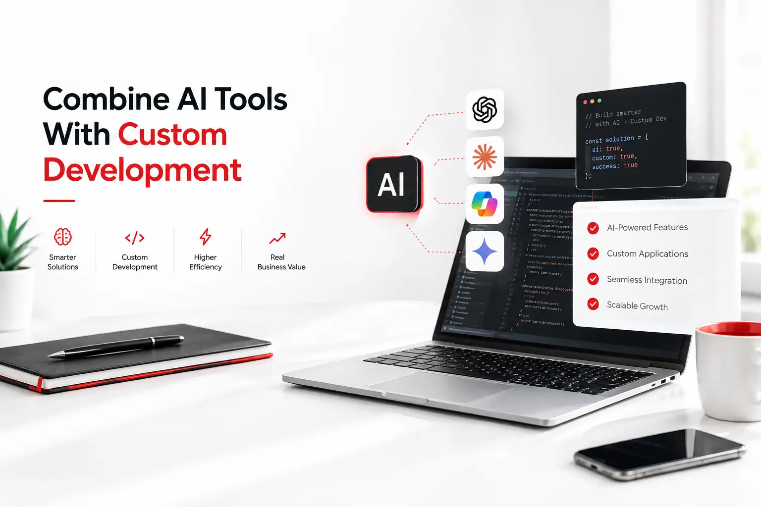 Combine AI Tools With Custom Development | CanDev