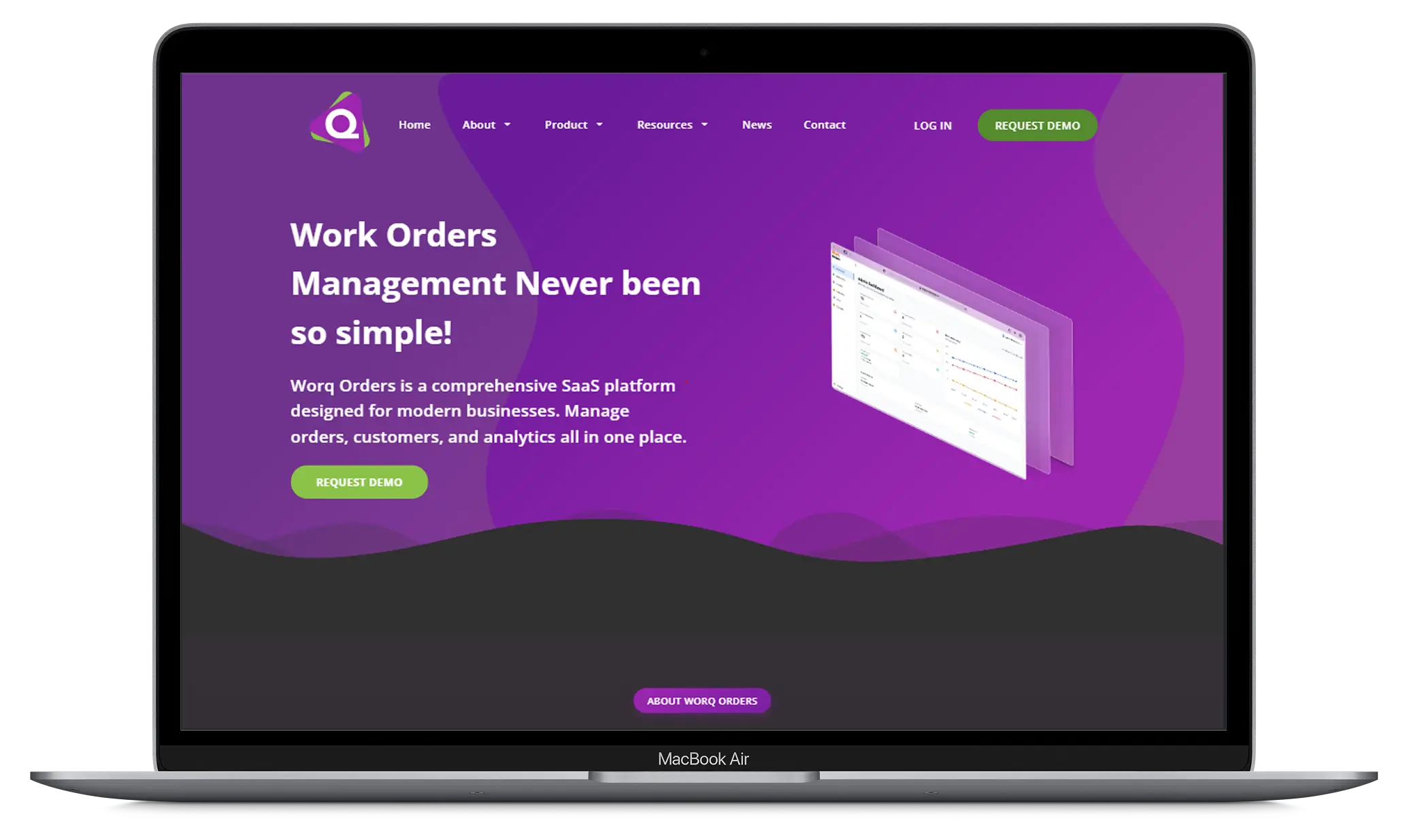 Worqorders main showcase