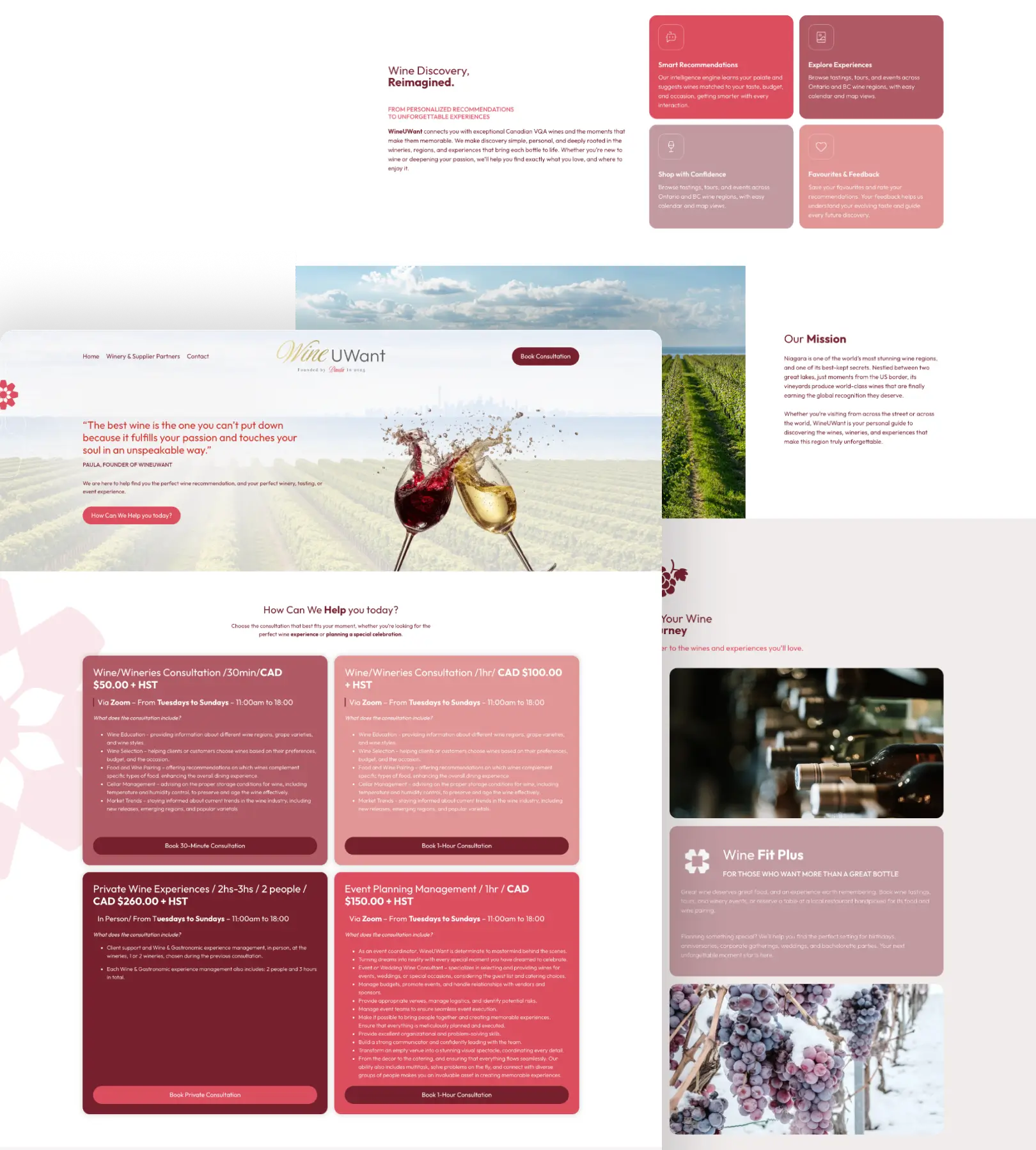 WineUWant showcase